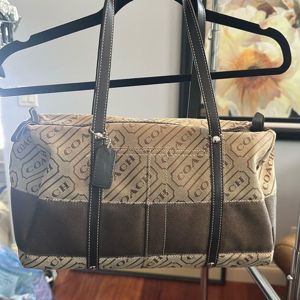 Coach tan bag